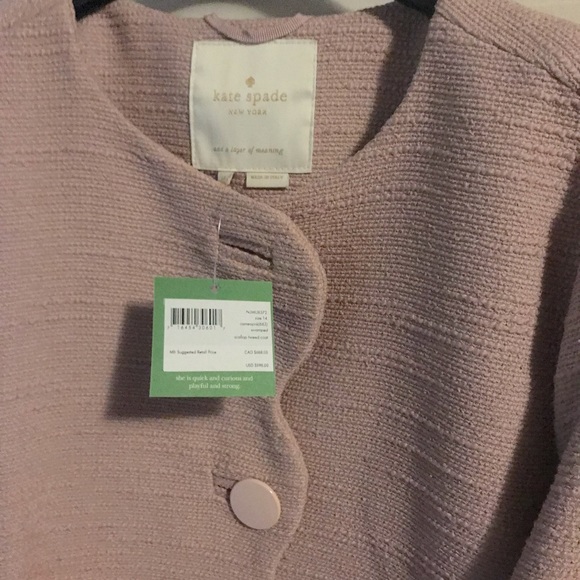 Brand new Kate Spade scalloped edge coat.